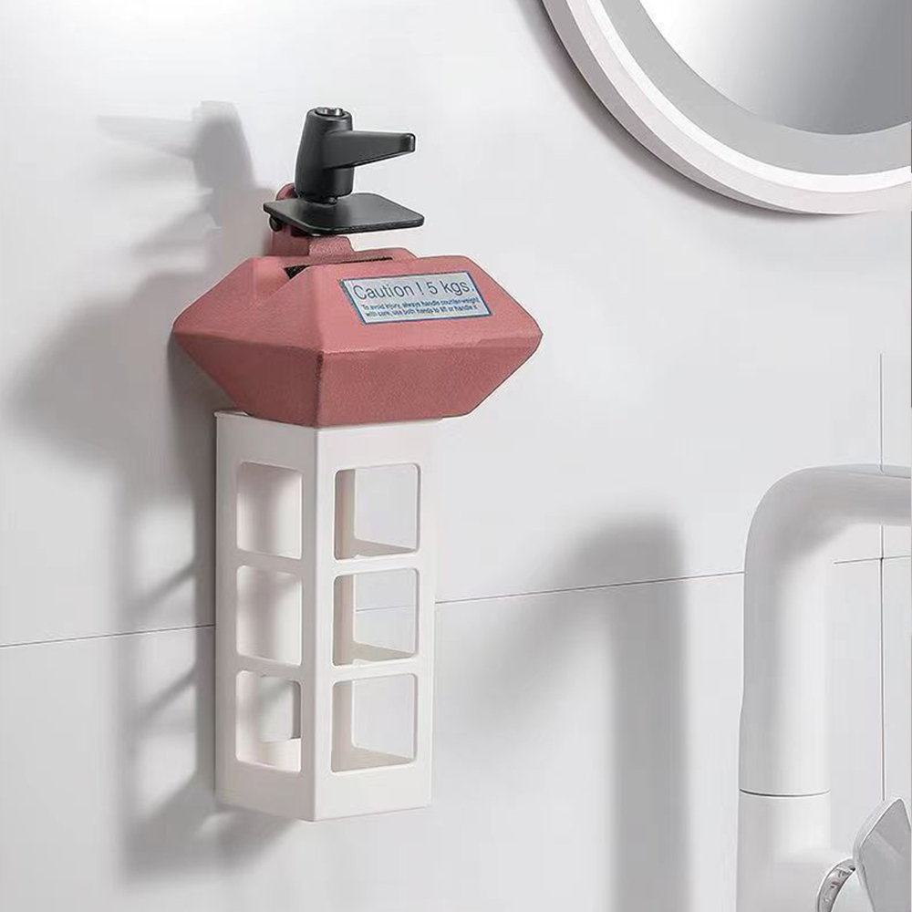 Curling Iron Organizer Bathroom Wall-mounted Hair Straightener Holder Perforation-free Hair Tools Makeup Storage Box. 