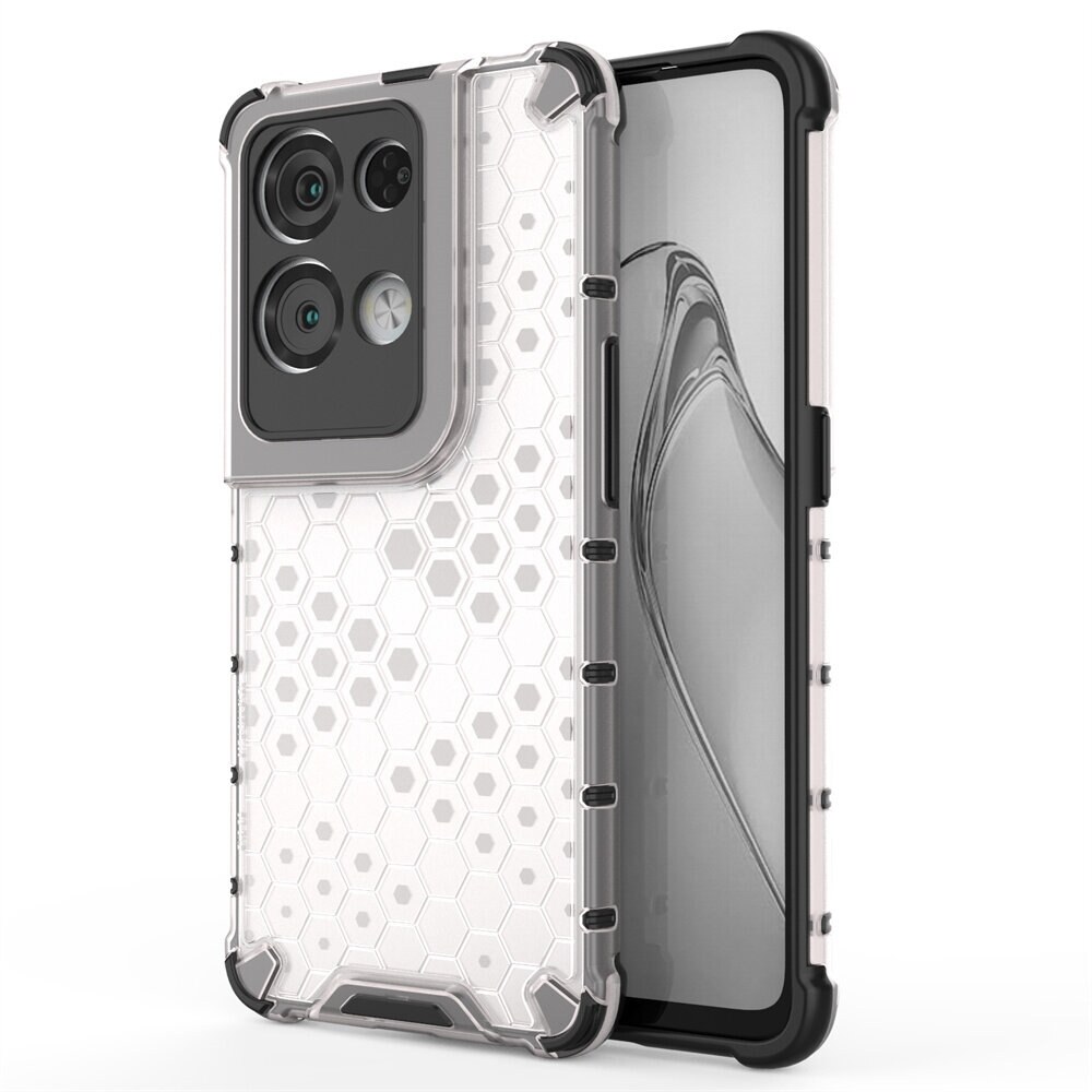 HAOYE Cover Trasparente Per OPPO Reno 8 Pro 5G – Bordo Colorato Rosso, Ultrasottile, Antiurto, Supporta Ricarica Wireless