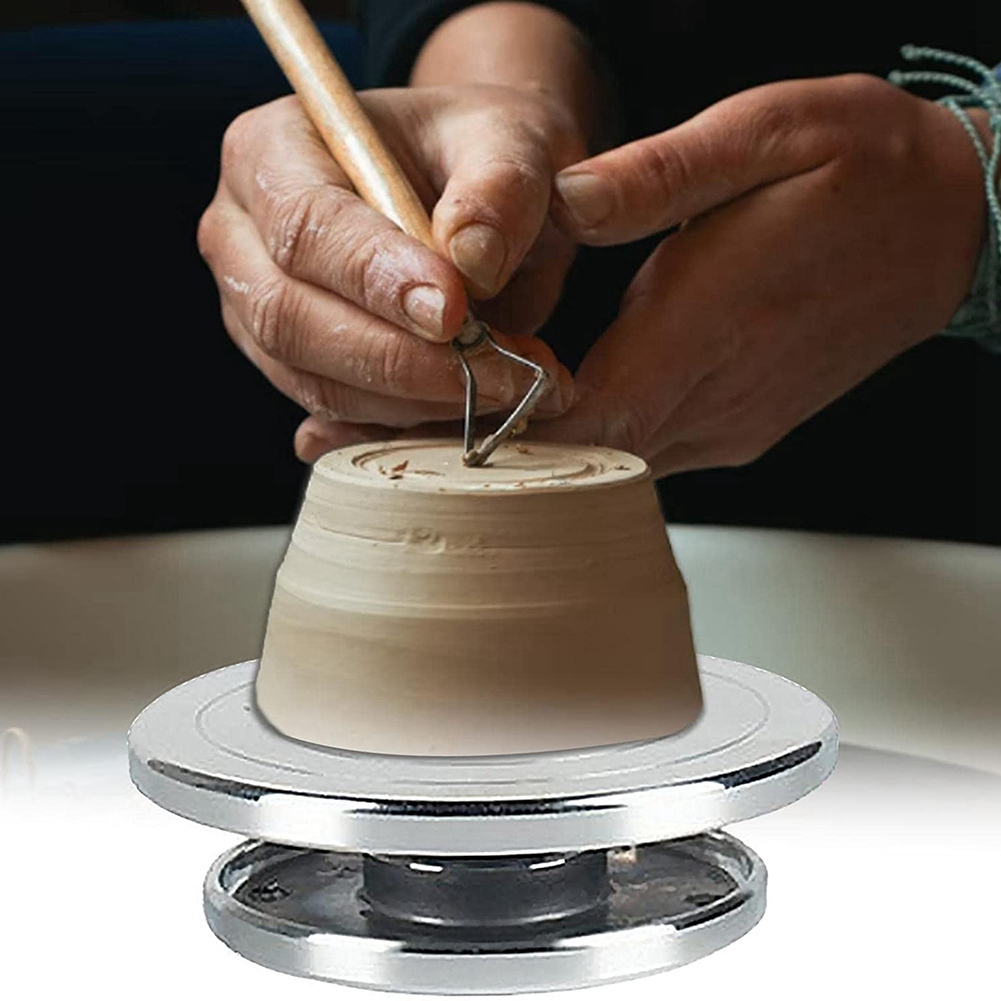 Heavy Duty Sculpting Wheel Turntable Pottery Stand Revolving DIY Tool Art Crafts Platform for Model Building - 15cm. 