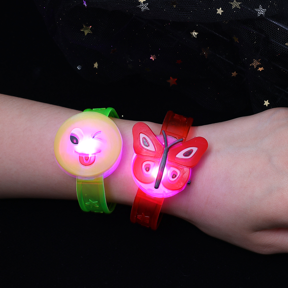 1PC Luminous Cartoon Glow-in-the-Dark Wrist Band for Kids, Boys & Girls, Fun Birthday Gift. 
