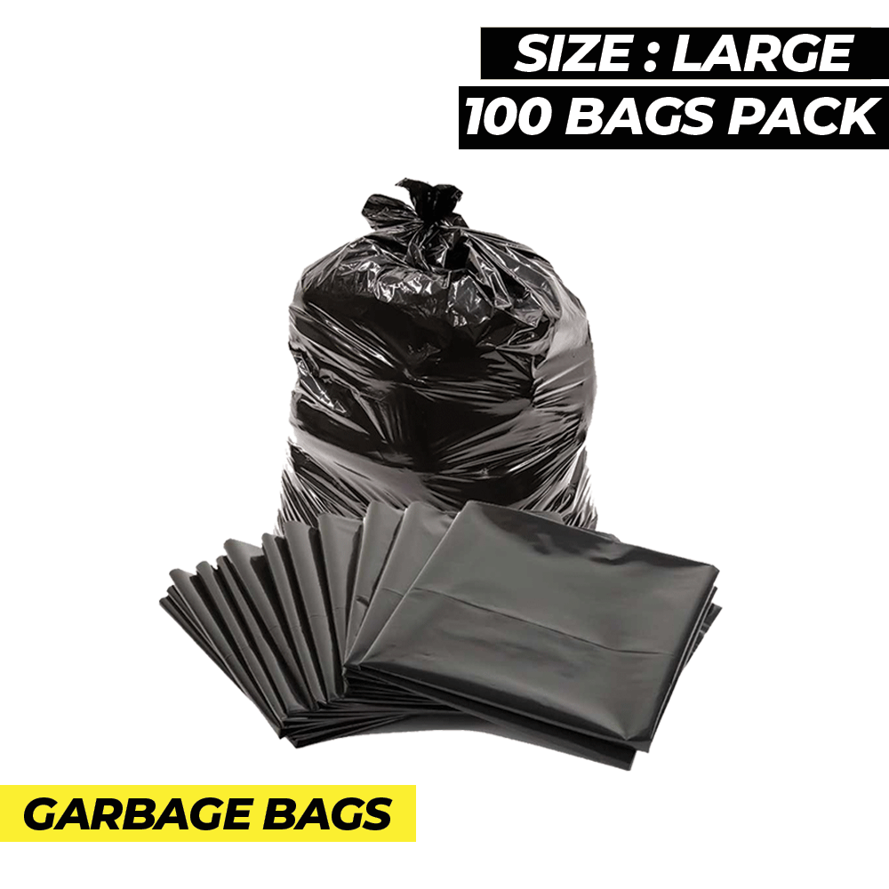 BIODEGRADABLE Trash bag Garbage bag Black (Small/Medium/Large/XL/XXL)
