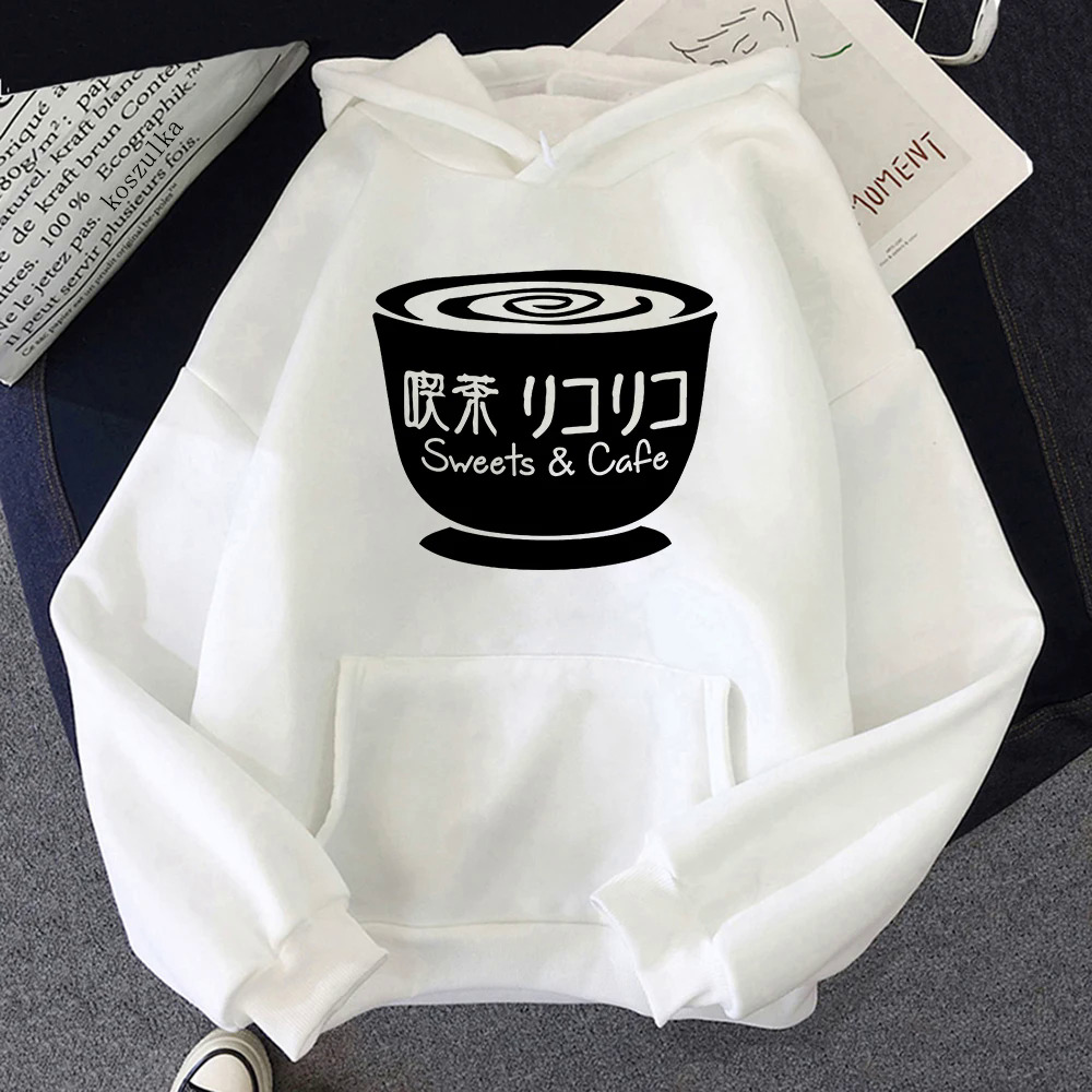 Anime Lycoris Recoil Sweet and Cafe Lyco Reco Hoodie Women Aesthetic Graphic Chisato Hoodies Unisex Manga Takina Sweatshirt Tops. 