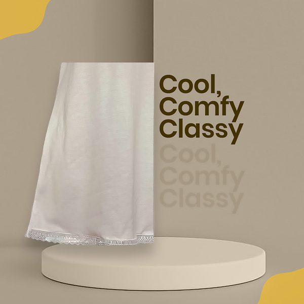 Broad Strap Petticoat for Girls /  School Uniform / Cotton Night Dress / Inner wear / Office wear / Broad Strap Petticoat for Women. 