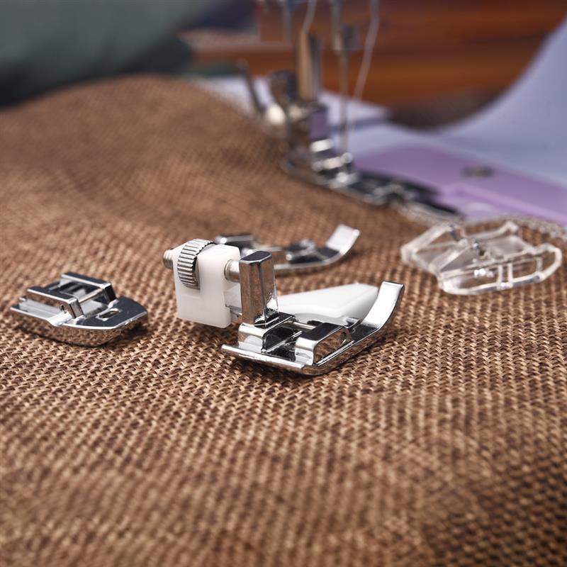 Set New Sewing Machine Presser Feet For Brother Singer Janome Domestic Braiding Blind Stitch Overlock Foot Knitting Tool. 
