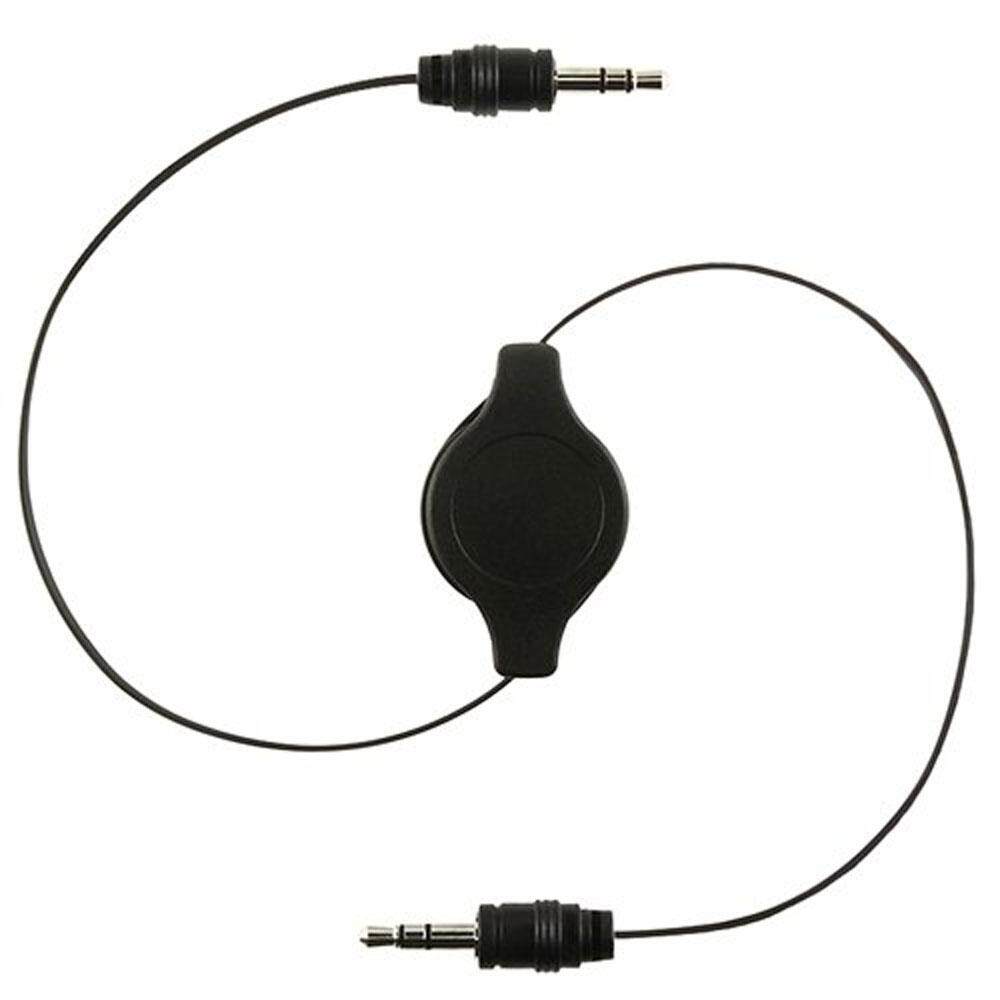 Auxiliary Retractable 3.5MM Jack Male to Male Audio Cable Cord for MP3 iPod iPhone Phones Car Stereos. 