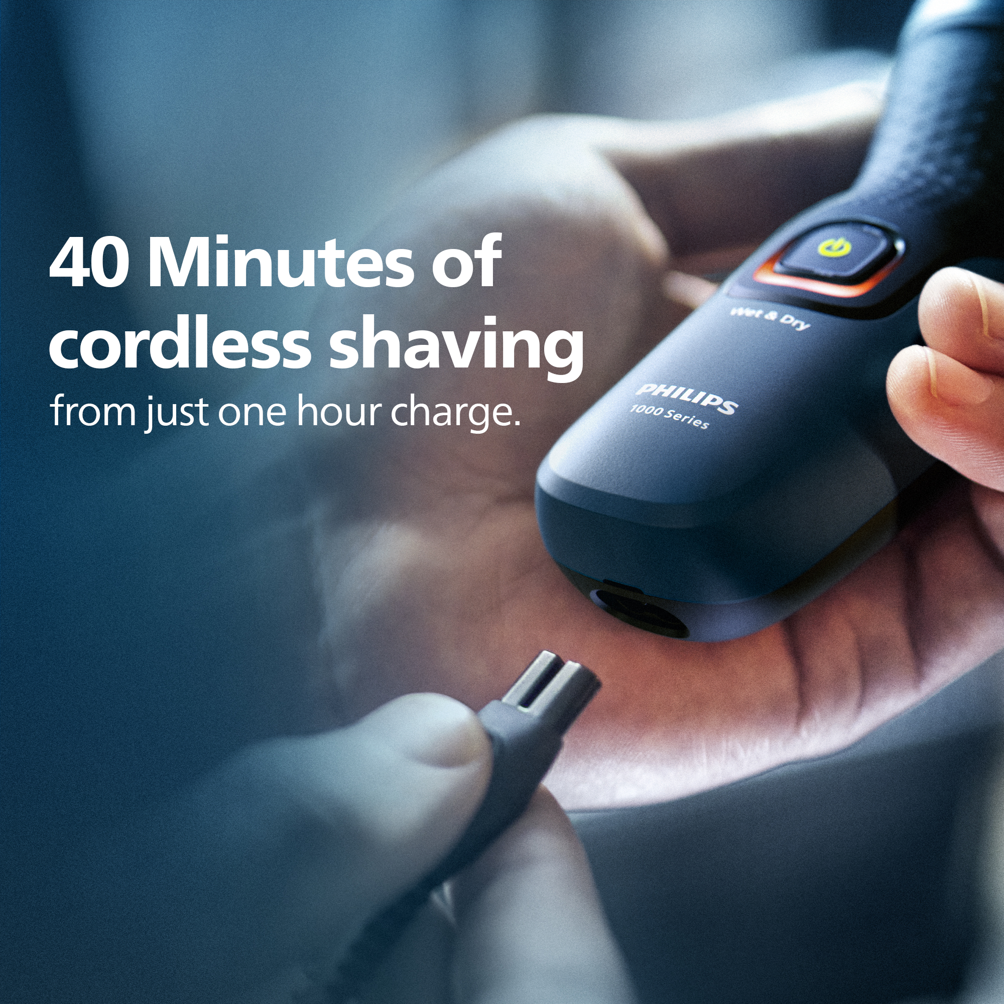 Philips Cordless Wet and Dry Electric Shaver for Men | 3D Floating Heads | 27 Self Sharpening Blades | 2 Year Warranty | S1151/03. 