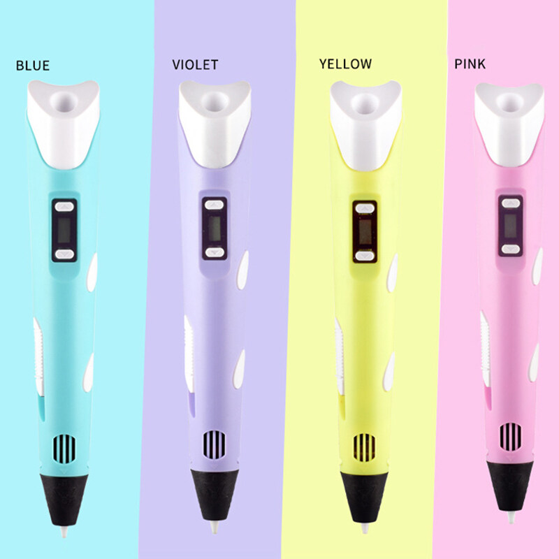 3D Printing Pen PLA Smart 3D Printing Doodle Pen Drawing Pen 3D Filament Design Painting Best for Kids Birthday Christmas Gift. 