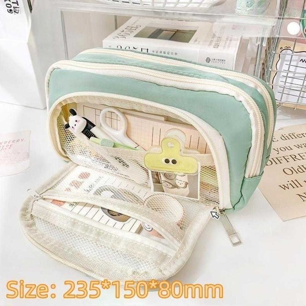 Girls Gifts Canvas Storage Bag Pen Bag Multifunctional Stationery Large