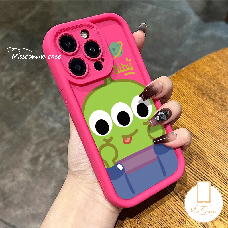 Cute Alien Three-eyed Monster Case For Tecno Spark 10C Go 2023 10 Camon 20 Pro Infinix Note 30 VIP Pro 12 G96 Smart 7 Hot 30 30i Play Fashion Funny Lotso Angel Eye Green Red Soft Cover. 