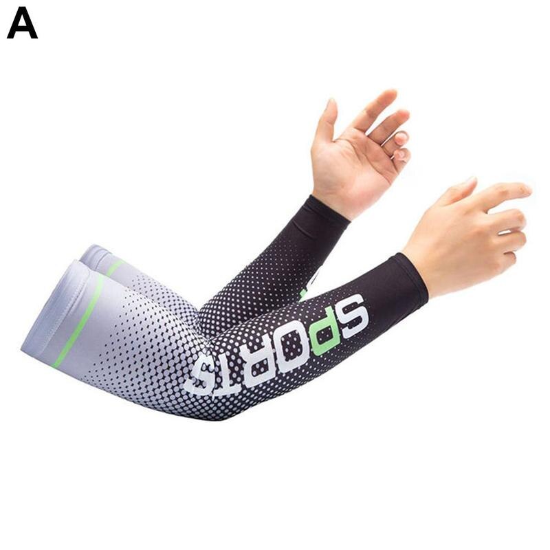 【KuaKe Mall】（Order message size）Long Gloves UV Protection Hand Protector Cover Arm Sleeves Ice Silk Sunscreen Sleeves Outdoor Arm Cool Cycling