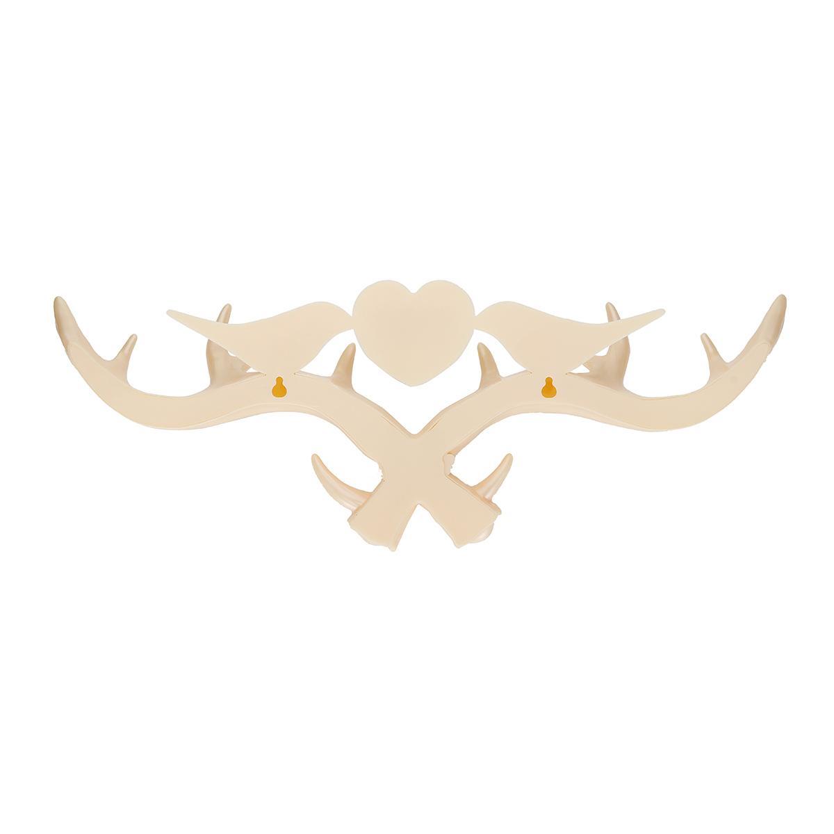 Plastic Vintage Deer Antler Wall Hanger Decoration Coat Hook And Hat Rack 4 Color. 