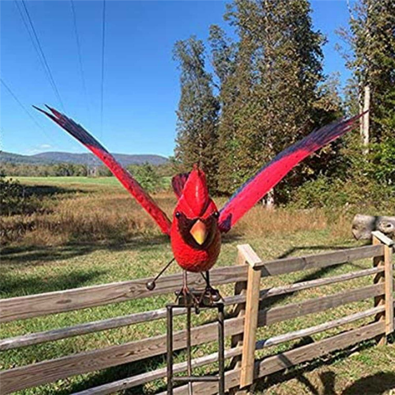 Life-Like Eagle Sculpture Wind Spinner Decorative Flapping Wings Flying Owl Garden Windmill. 