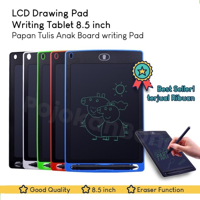 NEWYES 8.5 Inches Colorful Writing Drawing Tablet Electronic Digital LCD Graphic Boards Doodle Notepad Erasable Handwriting Pads3. 