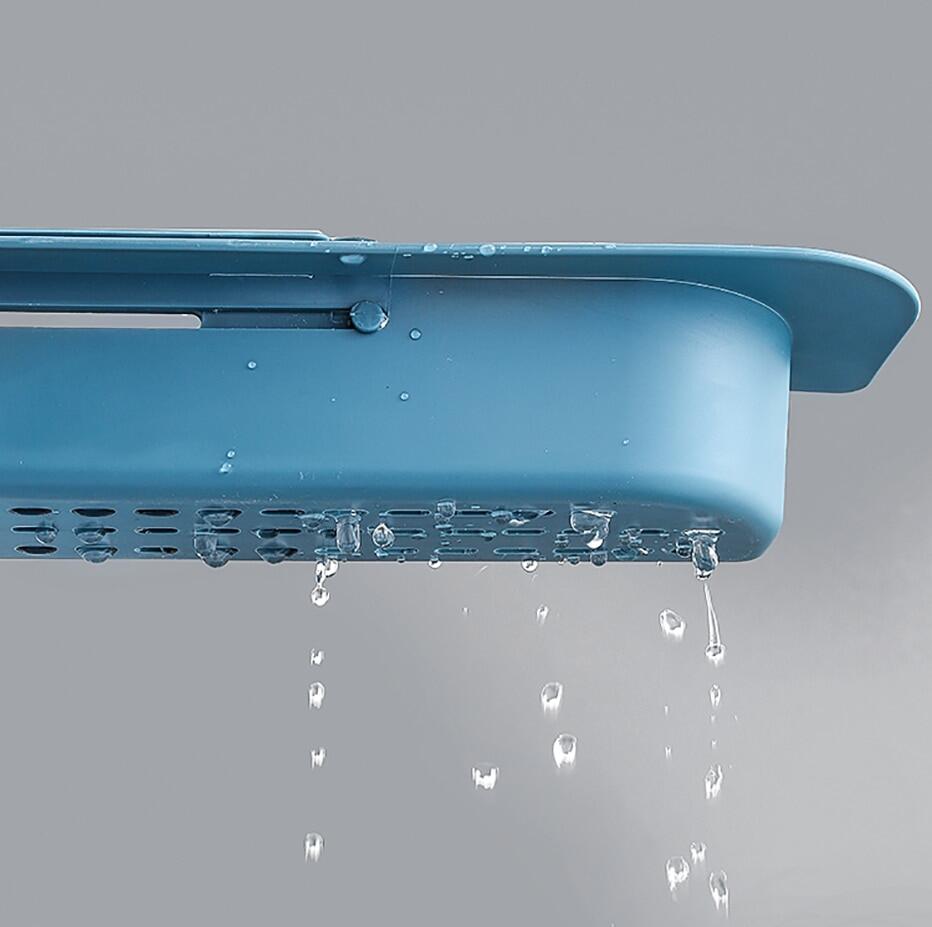 Kitchen Sink Shelf / Kitchen Basket shelf Holder / Kitchen Telescopic Sink Rack Holder / Bathroom Sink Holder with Drainer. 