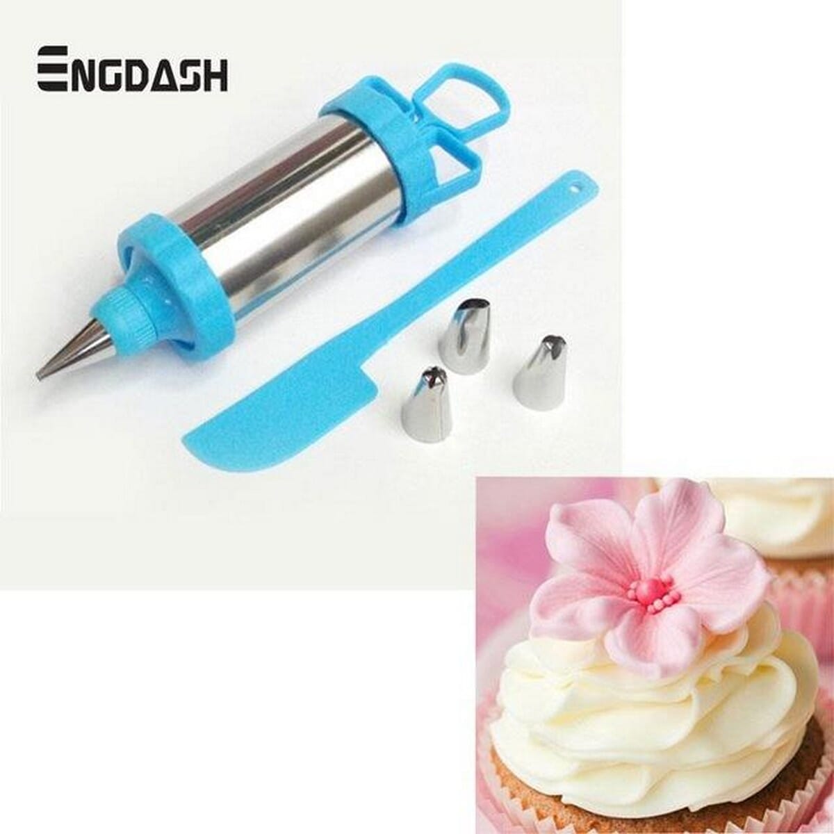 1 Set Cake Baking Nozzle Sets Frozen Icing Piping Cream Syringe Tips