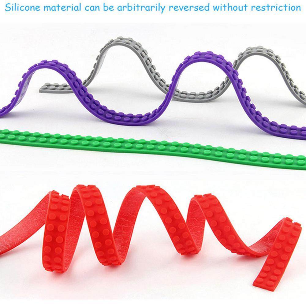 OXOQO Building Block Tape for Lego Bricks Self Adhesive Baseplate Strips for Kids Non-toxic Cuttable Reusable for Lego Lover Kids Toy Gift. 