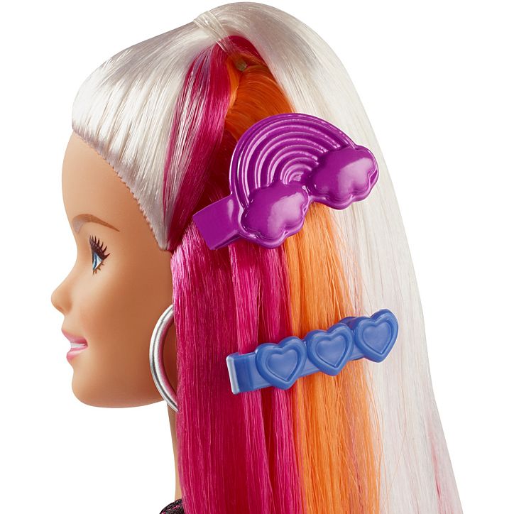 BARBIE Rainbow Sparkle Hair Doll. 