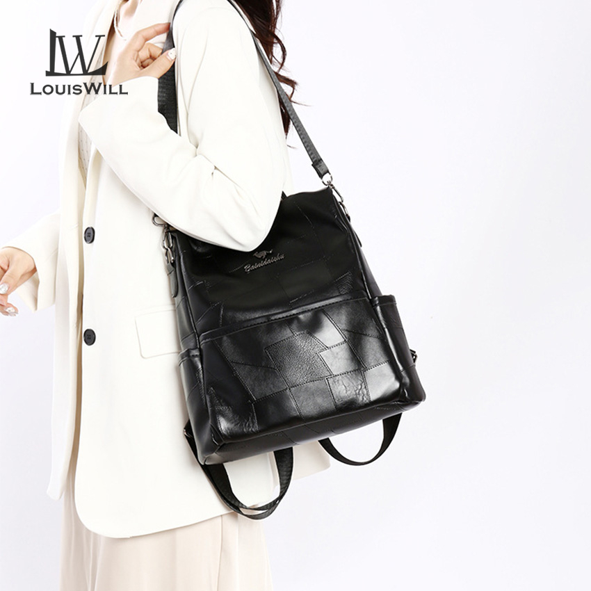 LouisWill Women’s Backpack Shoulder Bag Korean School Backpacks Fashionable Ladies Backpack Casual Simple Student Bags Laptop Backpacks Lightweight Anti-theft Backpacks For Girls Teens Women Fashion. 
