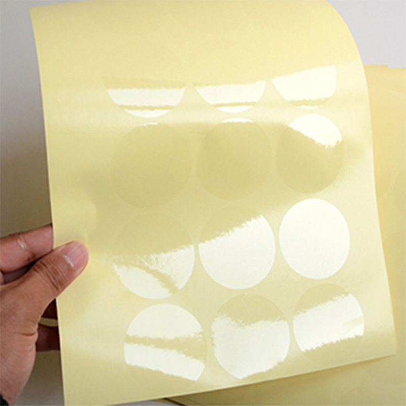 1000 15MM clear round sticker round transparent labels circle PVC Sealing labels. 