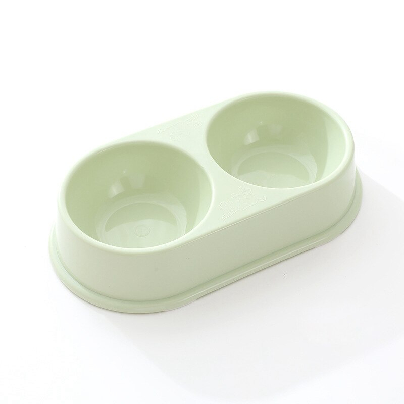 Double Pet Bowls Cat Food Water Feeder. 