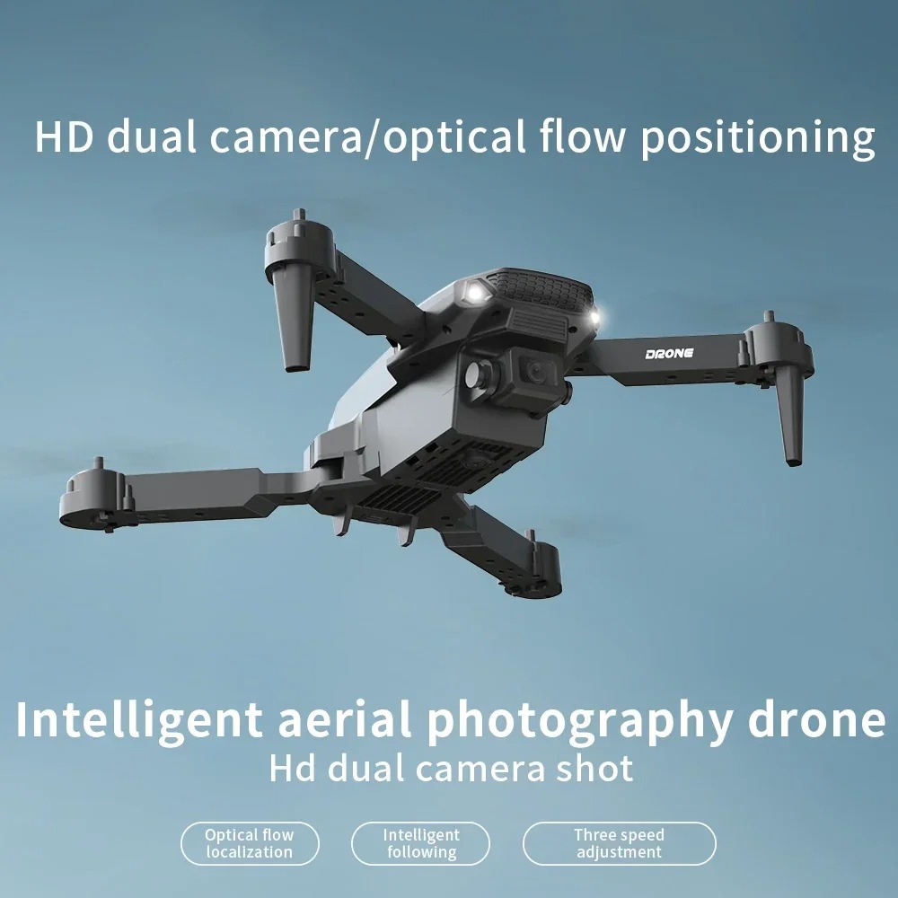 E88 Pro Dual-Camera Drone 4k Profesional HD 4k Rc Airplane Drone  Dual-Camera Wide-Angle Head Remote Quadcopter Airplane Toy Helicopter. 