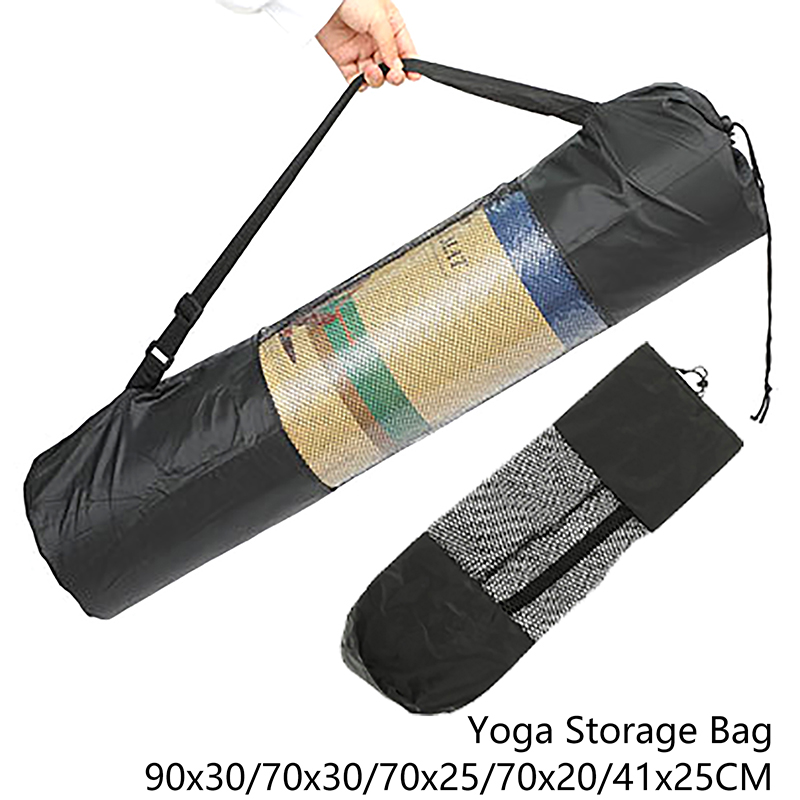 Yoga Mat Mesh Bag Thickened Oxford Cloth Pocket Yoga Mat Mesh Bag Backpack Convenient Mesh Yoga Mat Storage Bag Moyao. 