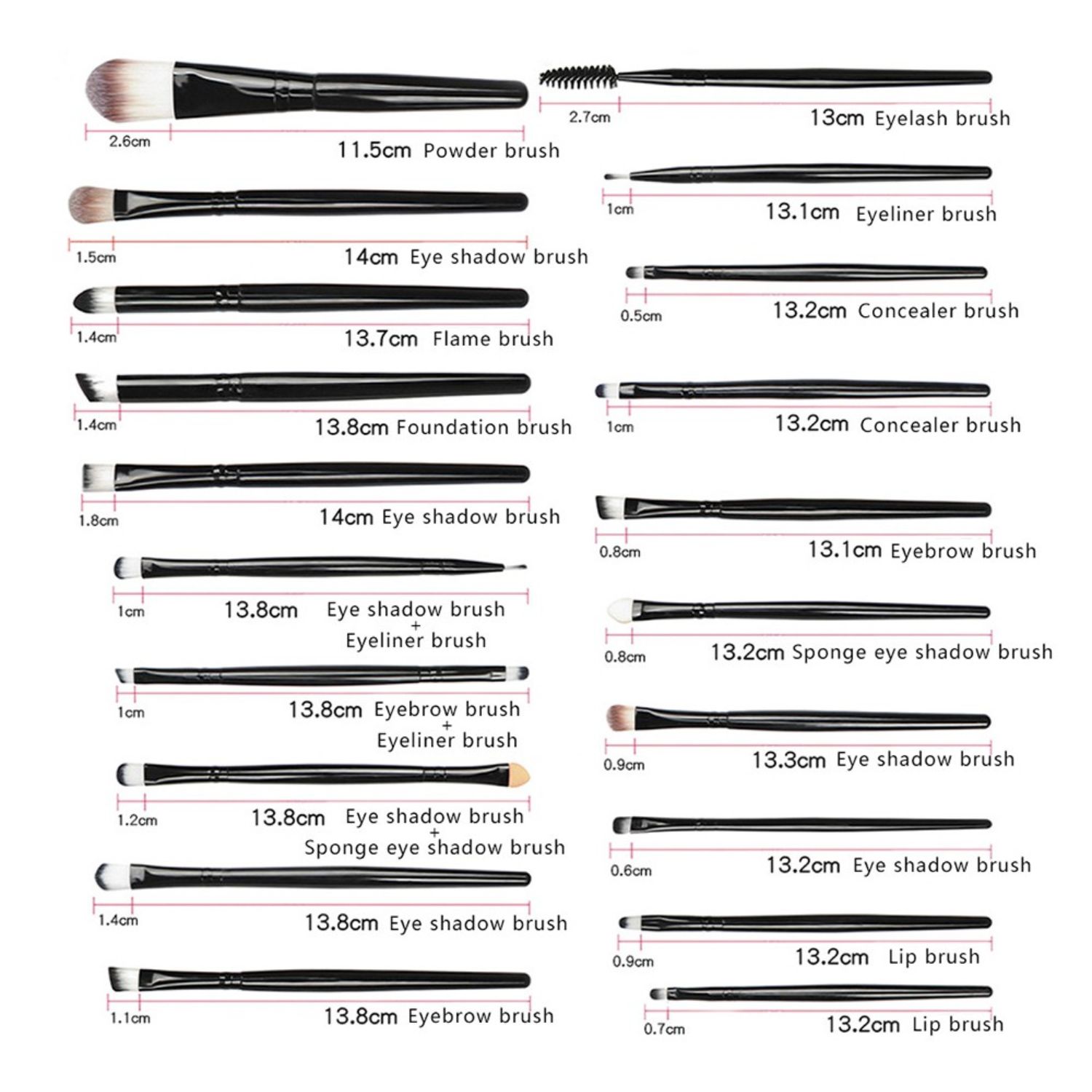 Professional Women Makeup Brush Set – Antibacterial Fibers, Ultra Soft Bristles With Travel Pouch Free Gift | Trending Beauty Essential. 