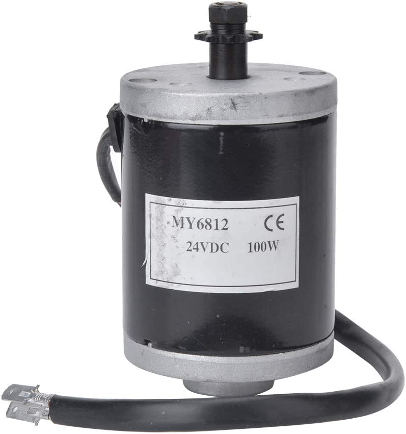 MY6812 Blade Sprocket Motor Electric Scooter 24V 100W High Speed Motor Electric Bike Motor with Sprocket Teeth, High Speed Small Brush Motor E Bike Accessories. 
