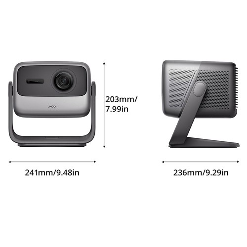 JMGO N1 Ultra 4K Triple Laser Projector, 360° Freestyle Gimbal, 2200 CVIA Lumen, HDR 10, 10W*2 Dynaudio Speakers, Instant Keystone Correction. 