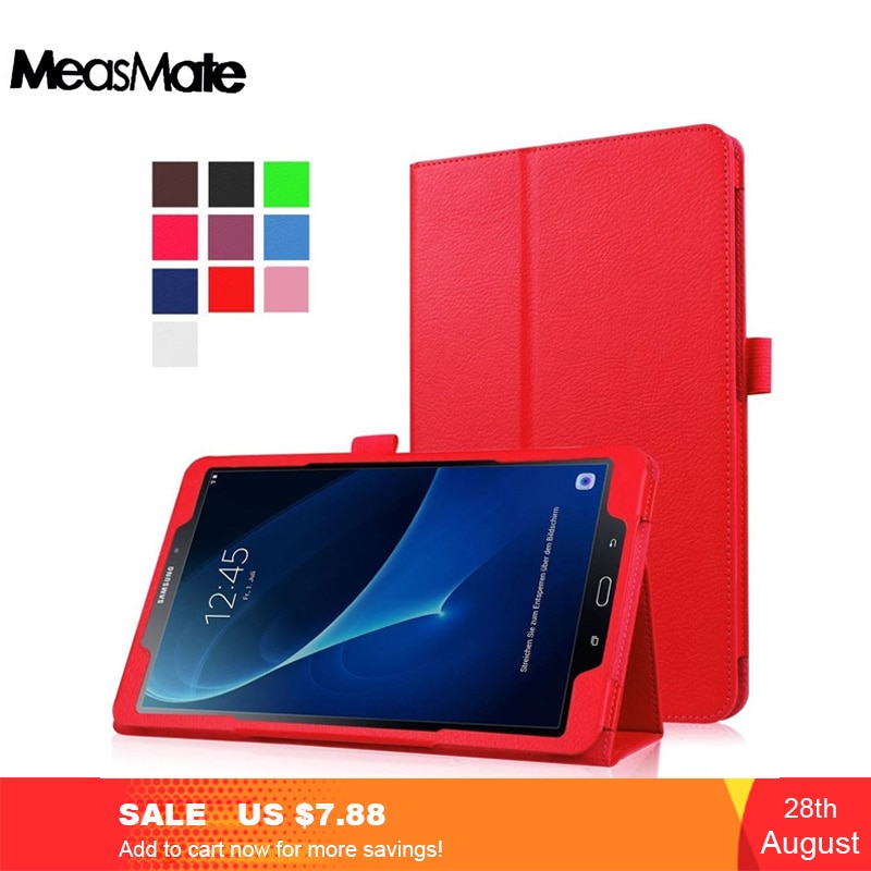 Case Cover For Samsung Galaxy Tab A A6 10.1  with S Pen P580N P585N Tablet Smart Stand Cover PU leather Shell funda sm-P580. 