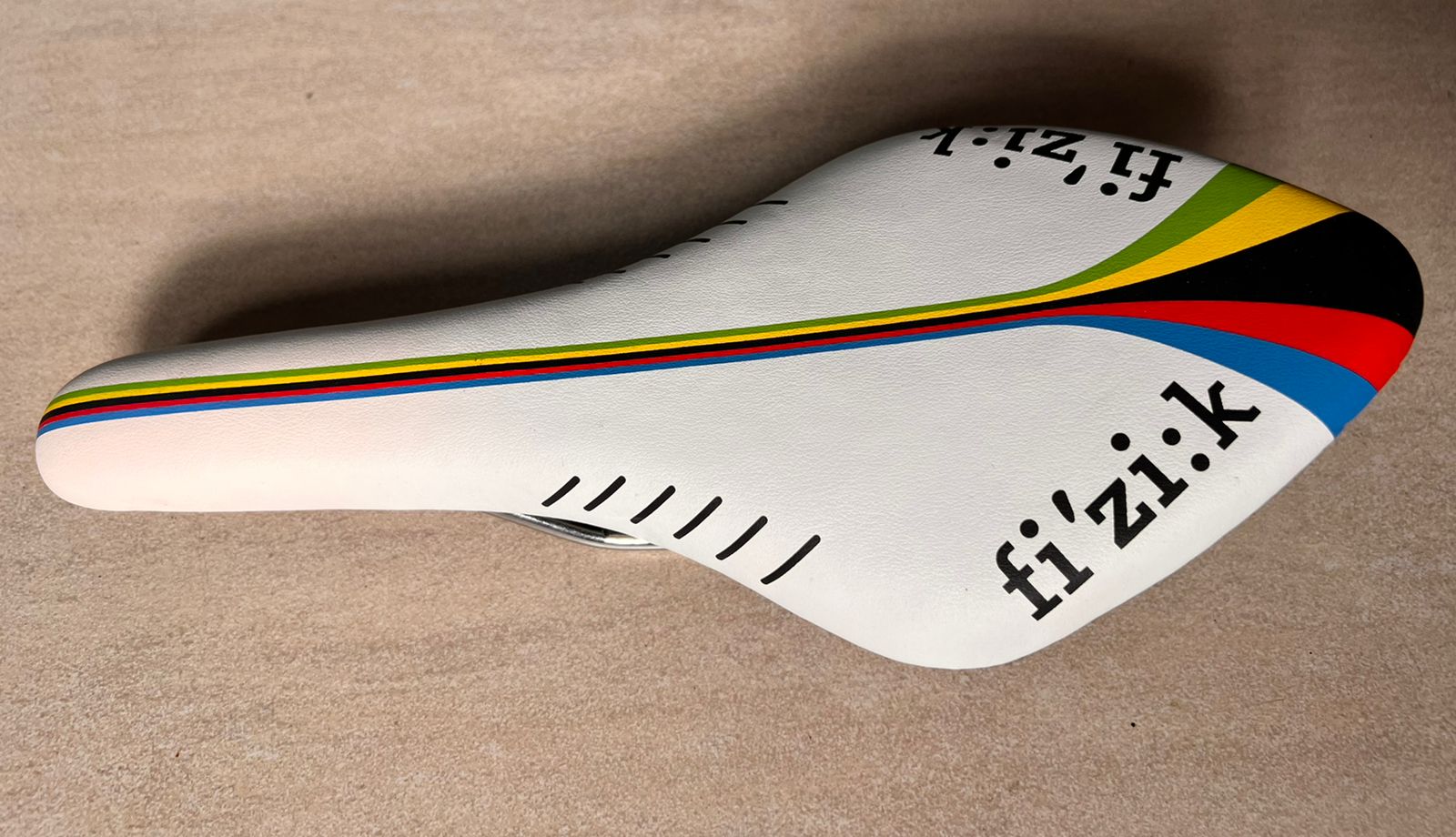 Bicycle Seat FIZIK Saddle Racing Road Bike Original High Quality FIZIK Brand Cycling Seat - Rainbow Black/White, Black