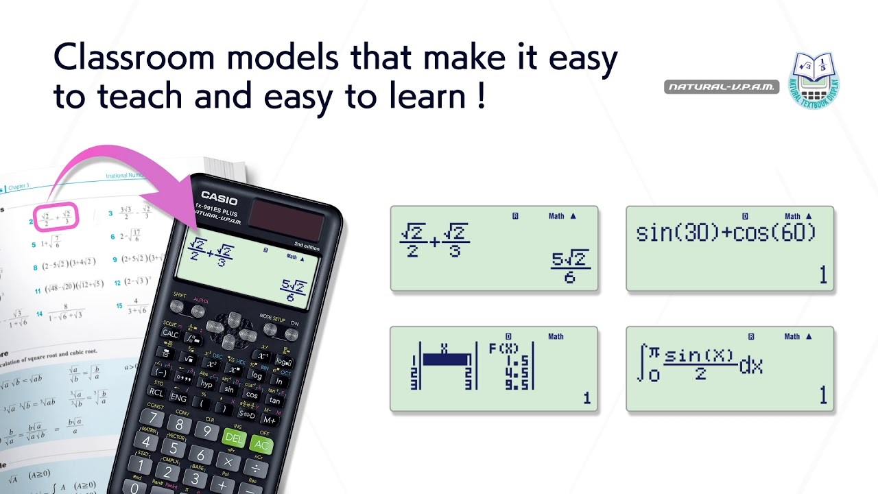 Genuine FX-991ES Plus-2nd Edition Scientific Calculator. 