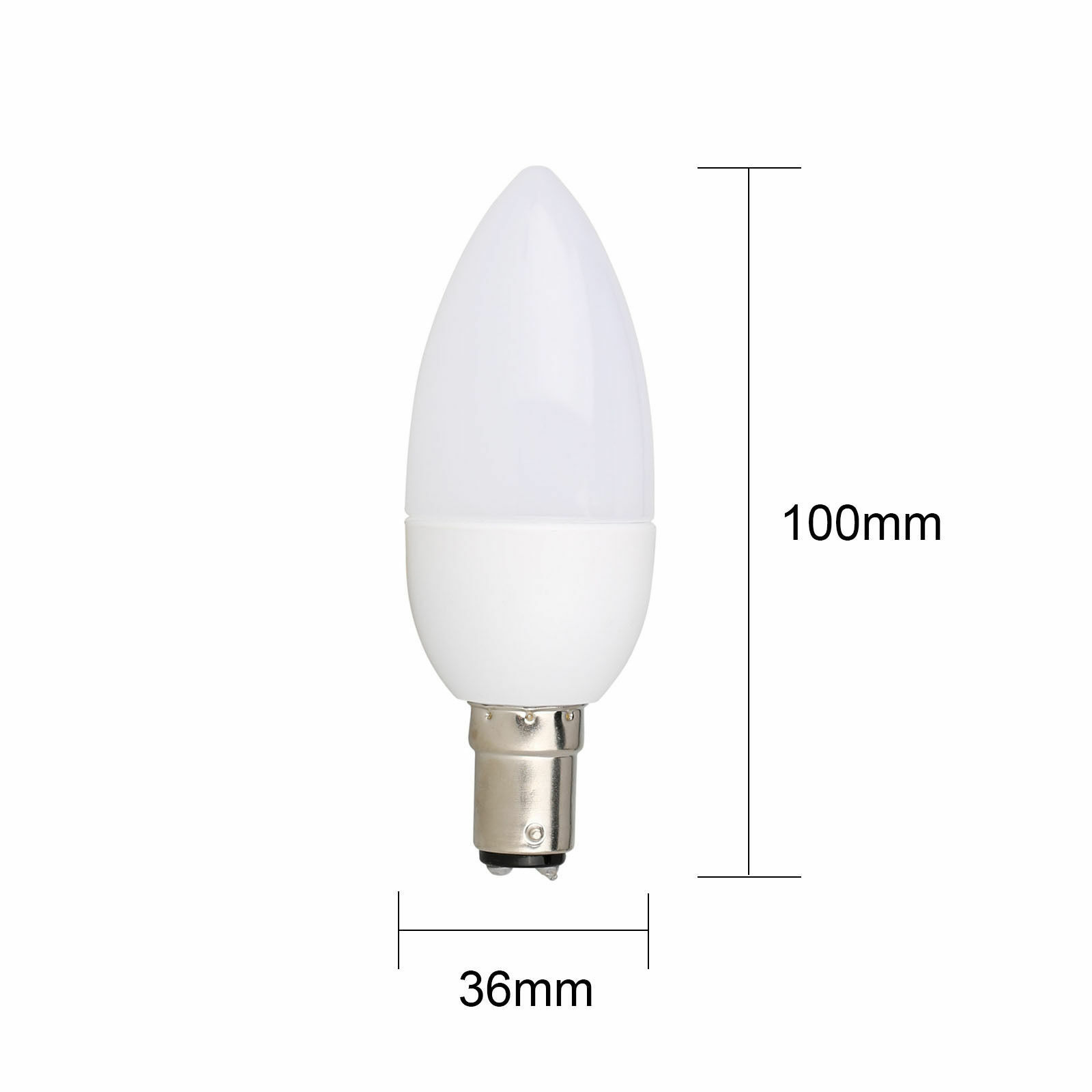 【ALLGOOD】5Pcs Led Candle Lamp Light B22 E27 E14 E12 B15 Bulbs Chandelier Bulb Cool Warm White AC85-265V(Cool White 6000K,Neutral White 4000K,Warm White 2800K)RP0039. 