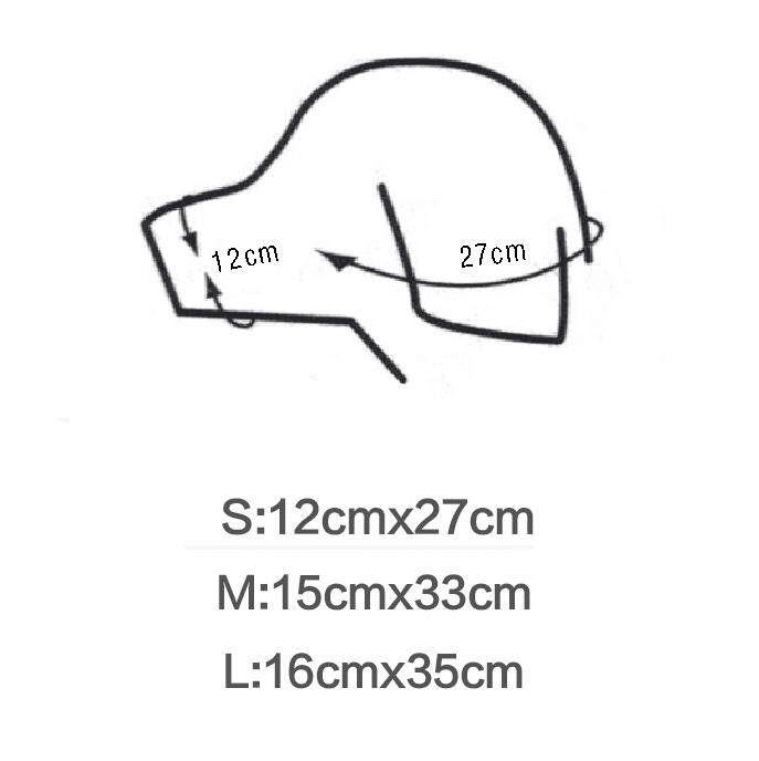 Dog Mouth Cover For Anti-Bite Duck Mouth Pattern Silicone Muzzle Mask Small Size. 