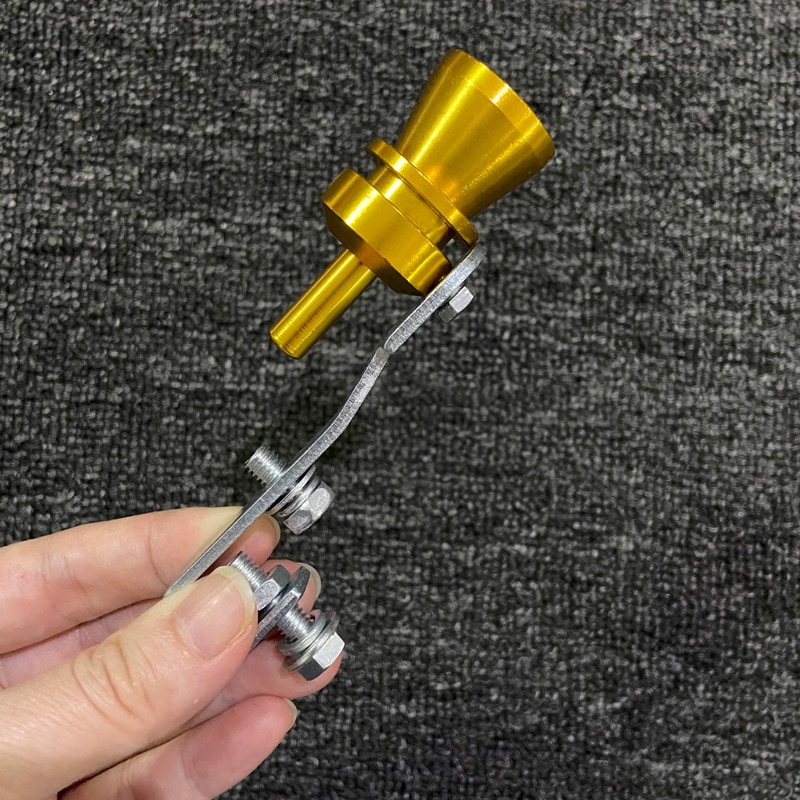 【Silver S】 Universal Sound Simulator Car Sound Whistle Vehicle Refit Exhaust Turbo Whistle Car Turb Muffler. 