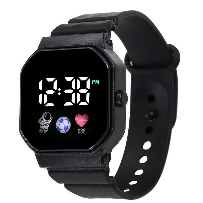LED Large Screen Sports Fashionable And Simple Square Astronaut Watch, High-value Student Electronic Watch_voghion.com