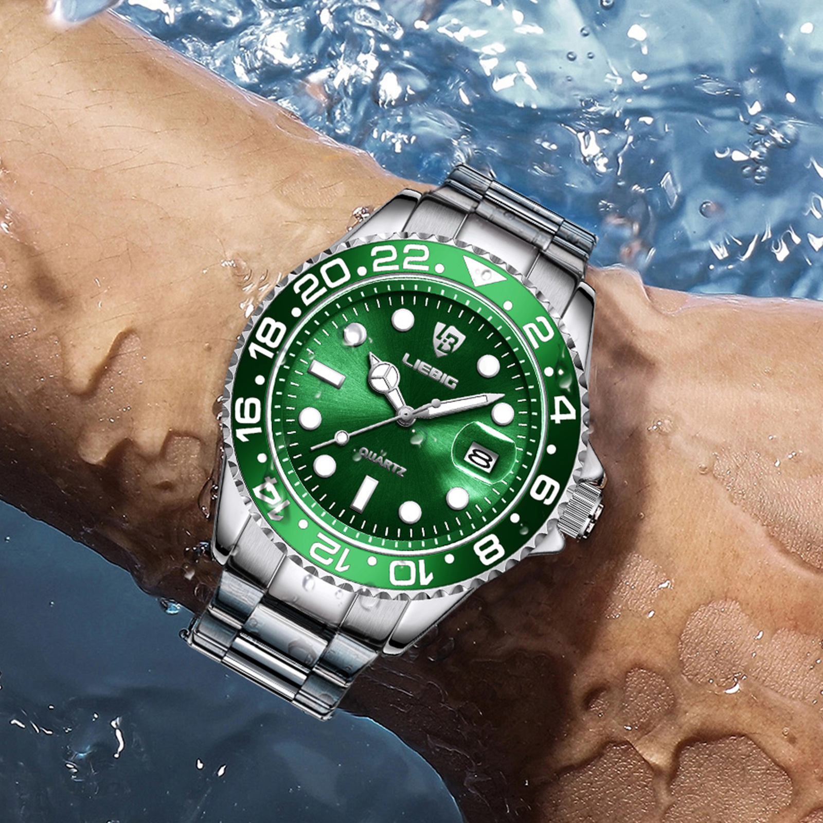 SKMEI X LIEBIG 【Buy 1 Get 3】Quartz Movement 30M Waterproof Pointer Luminous Fashion Casual Business Men's Watch L1098. 