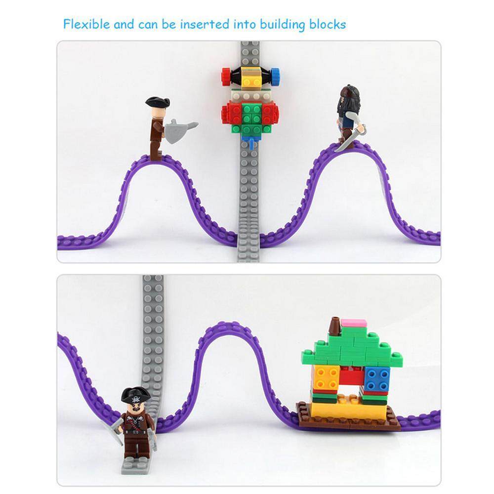 OXOQO Building Block Tape for Lego Bricks Self Adhesive Baseplate Strips for Kids Non-toxic Cuttable Reusable for Lego Lover Kids Toy Gift. 