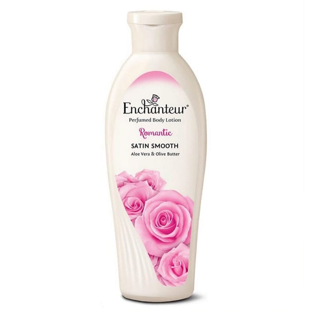 Enchanteur Body lotion 200ml  - Romantic + Free gift splash picnic wet tissue pack. 
