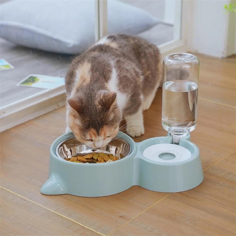 2-in-1 Pet Automatic Water Dispenser Food Bowl Dog Cat Rabbit Drinking Bowl Pets Food Bowls Food Dish Pet Feeders Auto Water Feeder Dog Bowl Feeder Travel Bowl Dog Plate Pet Plate Pets Food Bowl Dog Dish Pet Dish Food Grade Plastic Food Container Storage. 