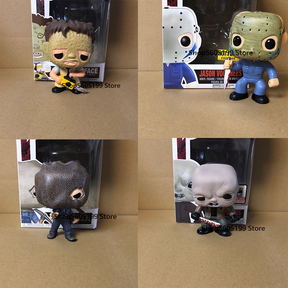 【Serendipity party】NEW!  JASON Voorhees THE TEXAS CHAINSAW MASSACRE Vinyl Action Figures Toys for Children gift. 