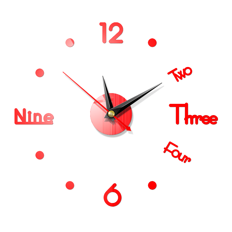 Creative Diy Acrylic Wall Clock Mirror 一番の贈り物