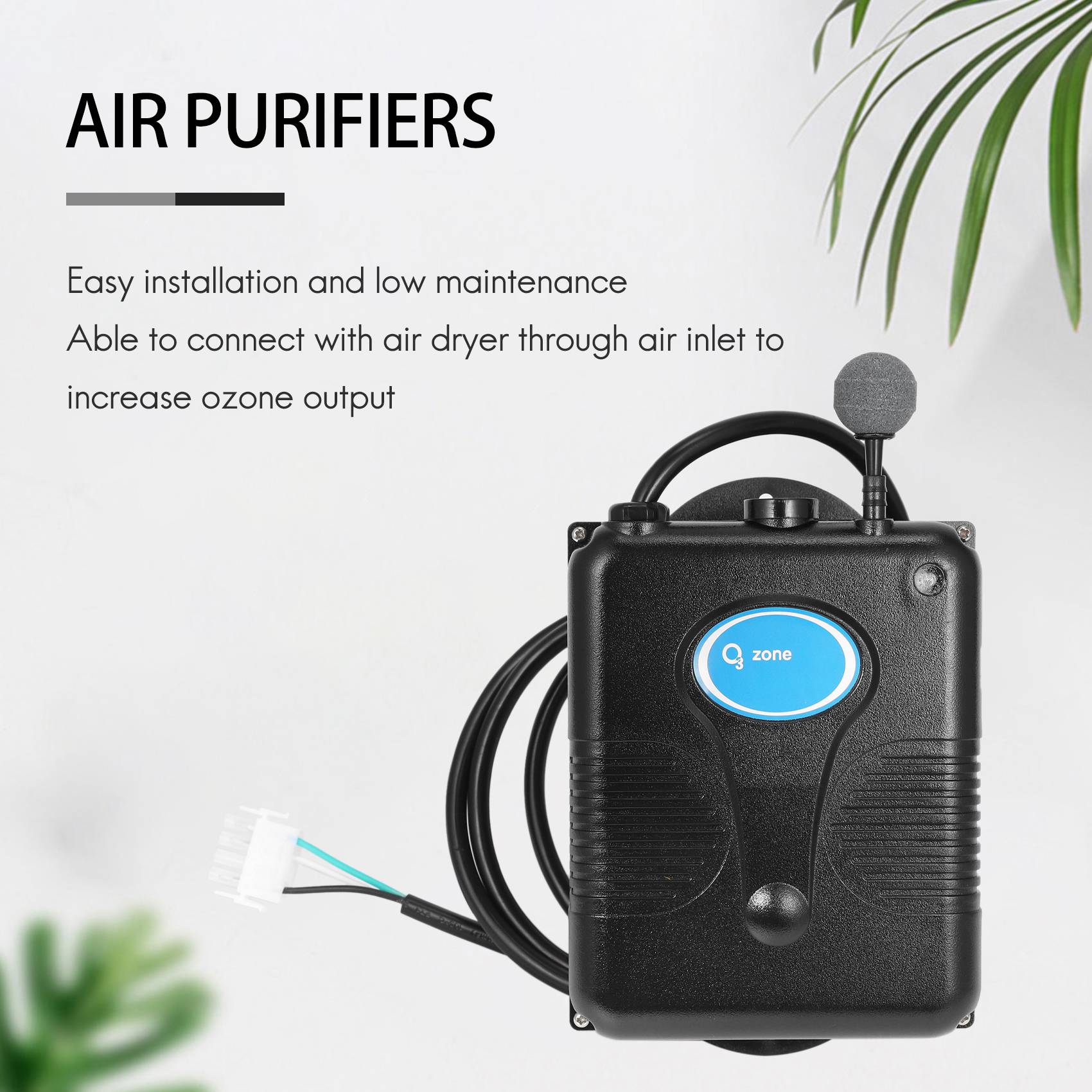 220V 300Mg/H Ozone Generator Bathtub Shower SPA Swimming Pool Ozonizer Tub Pool Water Purifier Replacement Device Kit Valve Hose. 