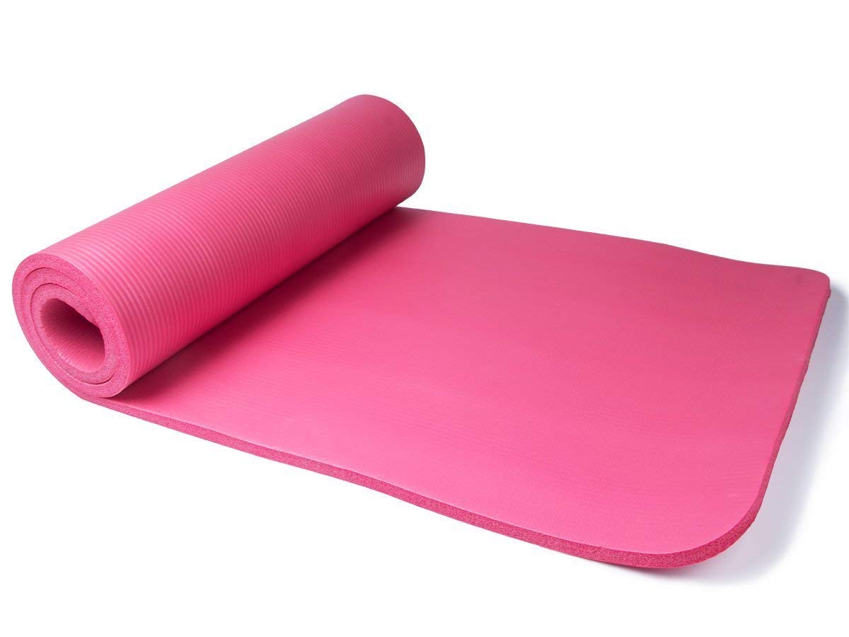 Yoga Mat 8mm with Free Bag - Non Slip, Washable, Moisture. 