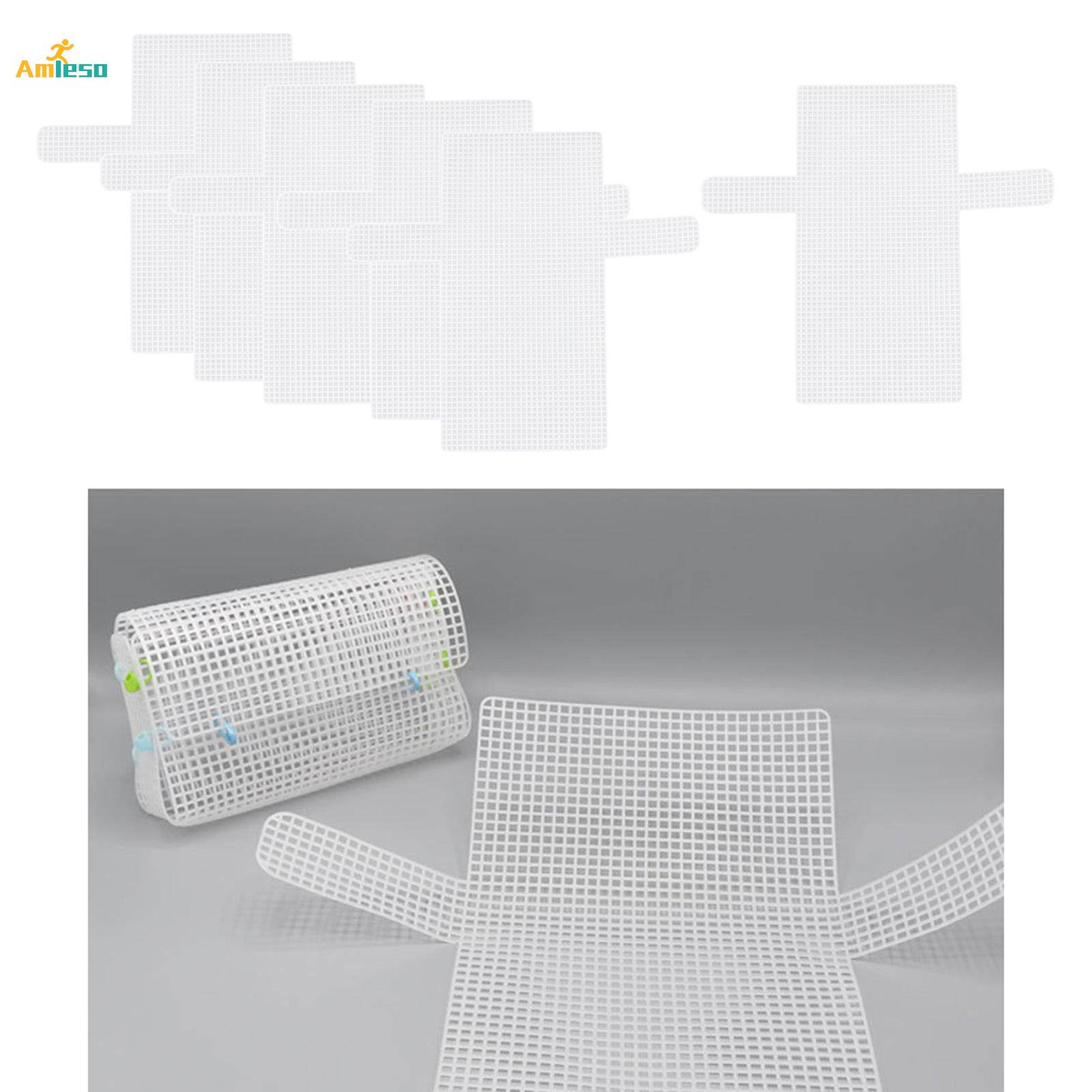 6 Clear Plastic Canvas Sheets for Bag Embroidery Knit Purse. 