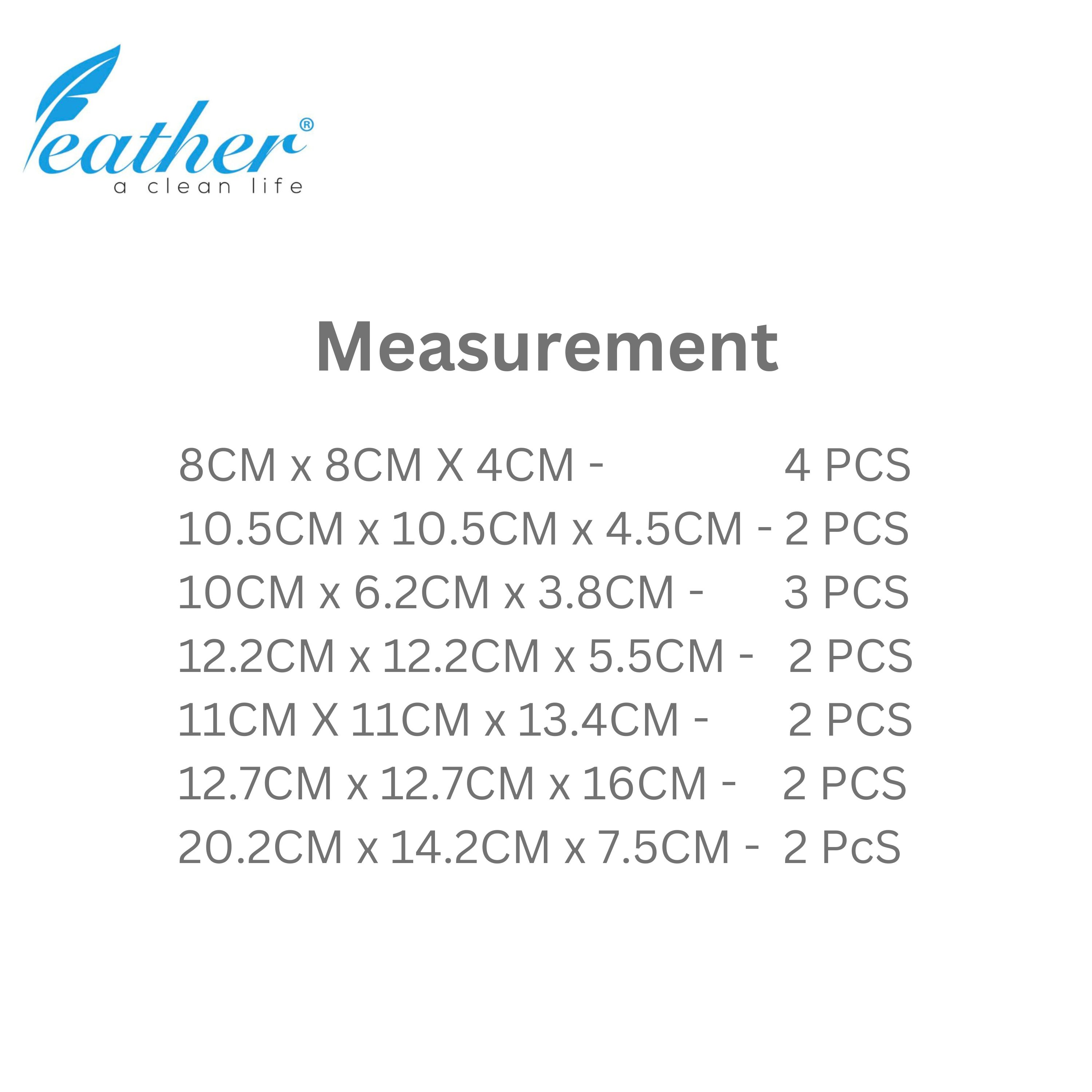 Set of 17 Pieces High Quality Plastic Containers with Cover.  Multi-Function Food Storage Containers. 