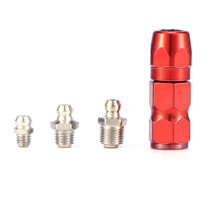61Pcs/Set Grease Fitting Pack M6/M8/M10 Metal Nipple Mechanical Lubrication Part Grease Nipple Fitting Assortment Kits. 