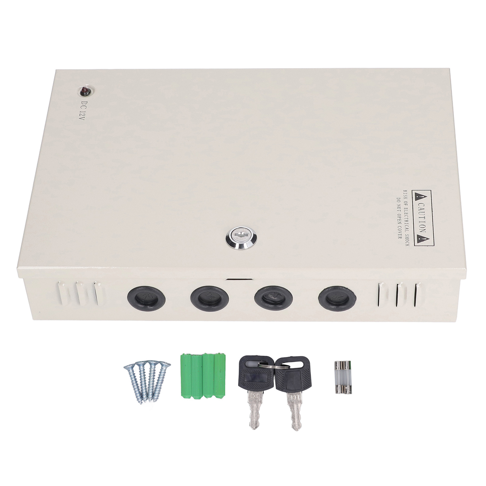 CCTV Power Supply 110V 12V10A Electric Shock Proof Power Supply Box Anti Theft Lock 18 Channel Rain Proof for Market. 