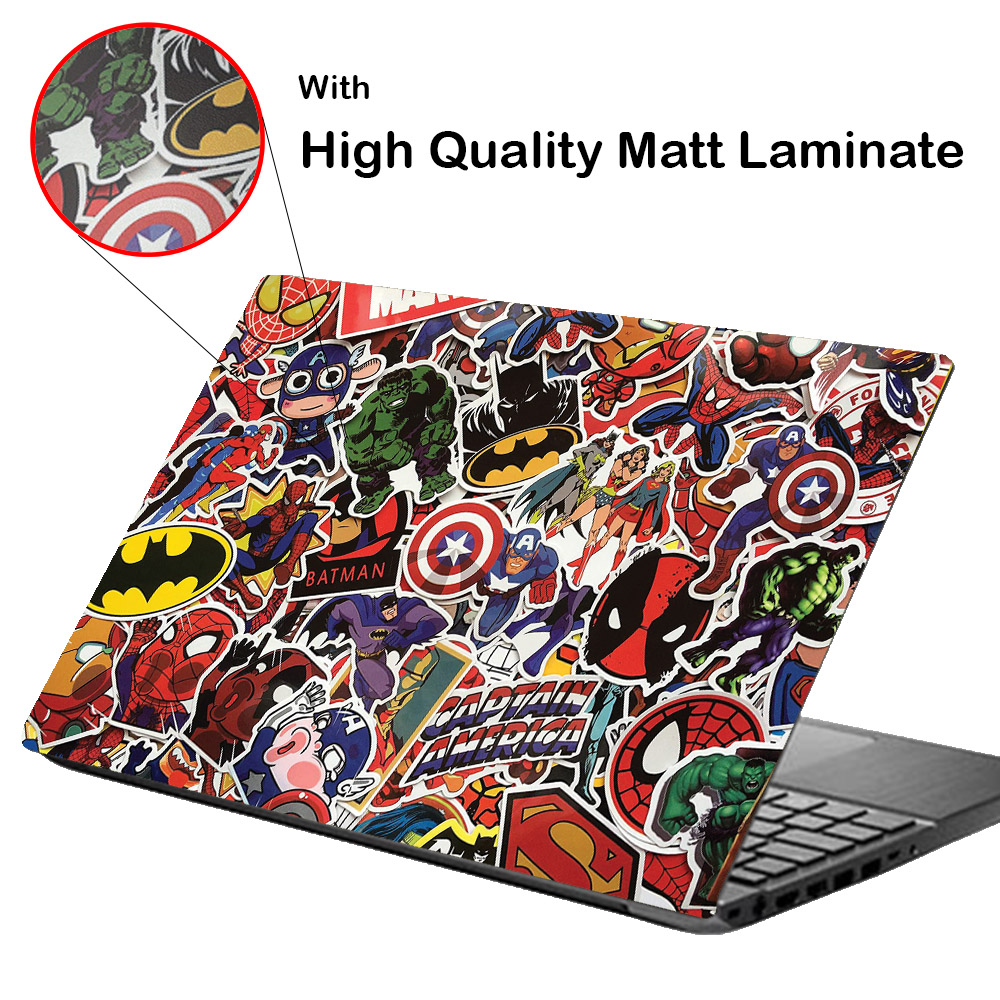 Laptop Skin Protector Sticker(High Quality Matt Laminated). 