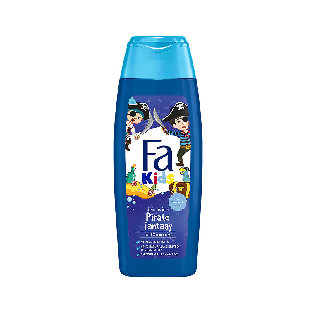Fa Kids Shower Gel & Shampoo pirate fantasy wild ocean scent, 250 mL